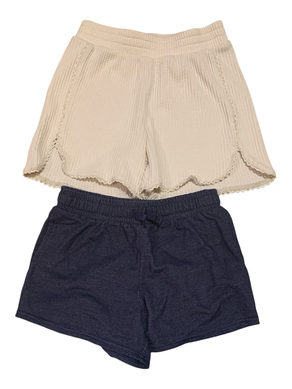 Beige and faux jean kids Shorts - 2-Pack